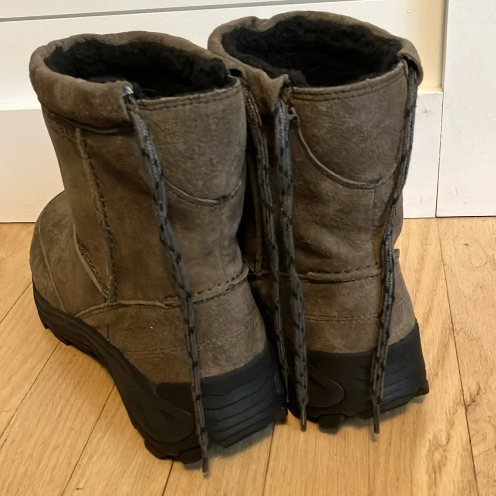 Merrell Men’s Winter pull on brown suede boots 12 - Picture 3 of 6